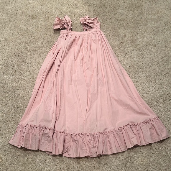 MABLE Dresses & Skirts - Pink Ruffle Midi/Maxi Dress